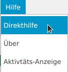 Anzeige der Direkthilfe