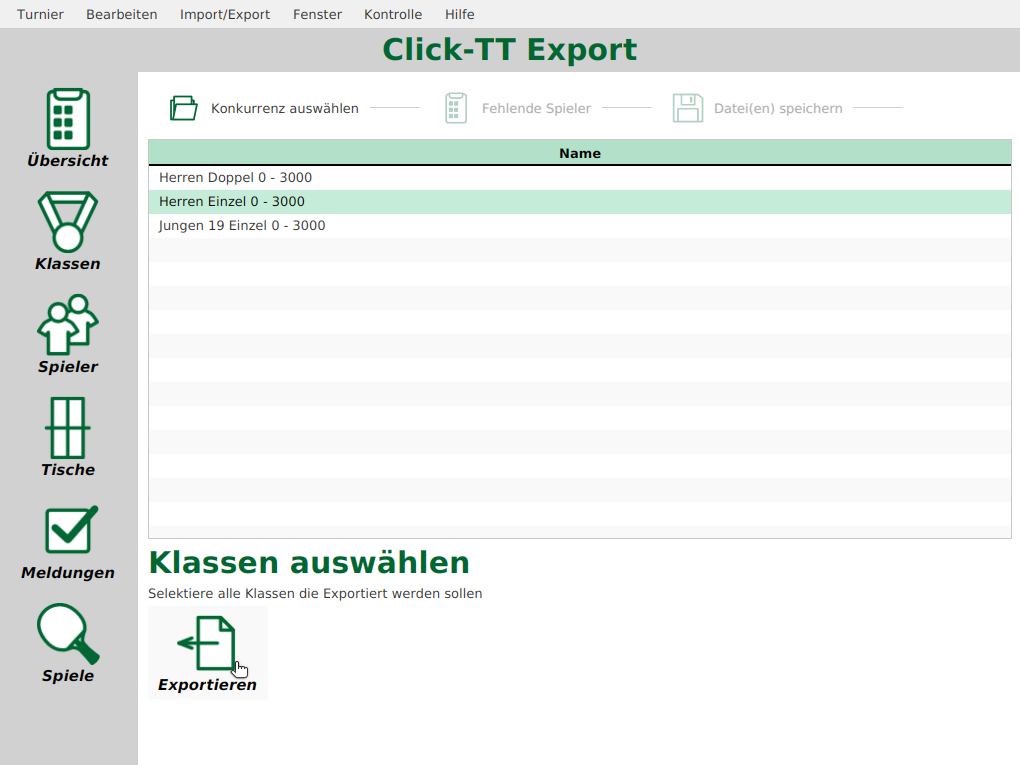 Export nach Click-TT