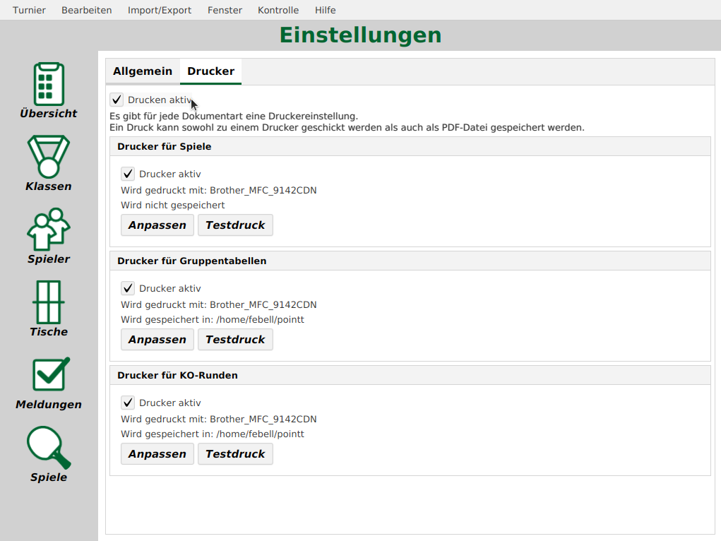 Drucker Eigenschaften